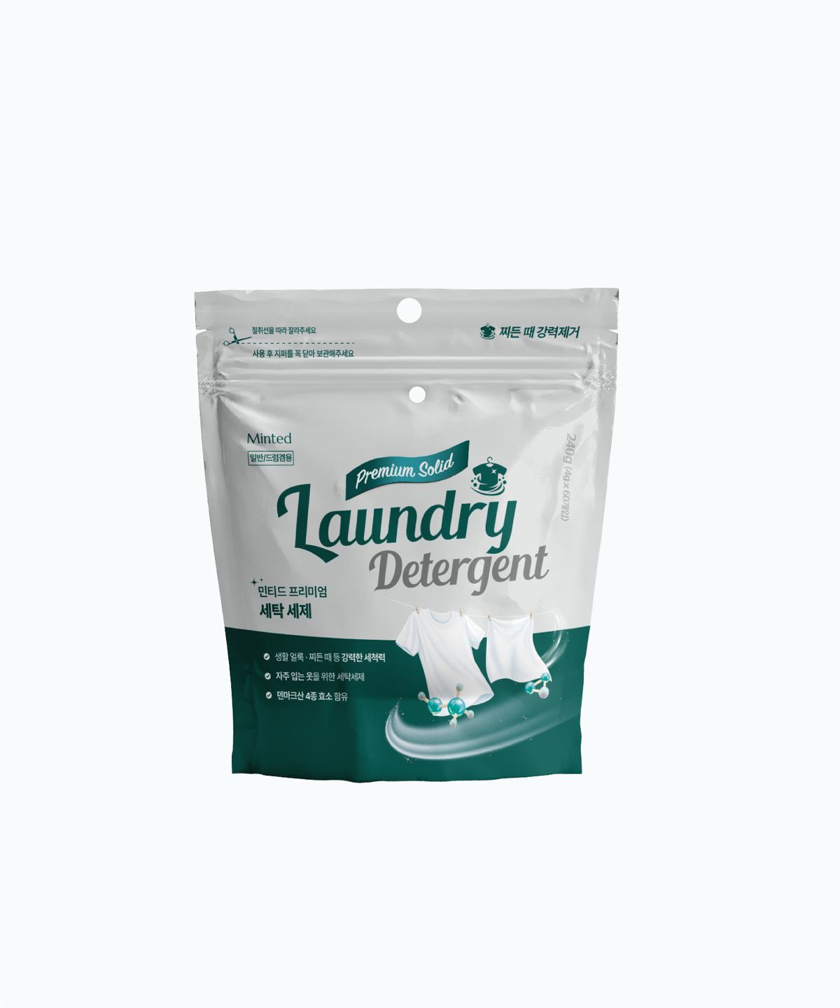 민티드(MINTED) 고체 효소 세탁세제 60정