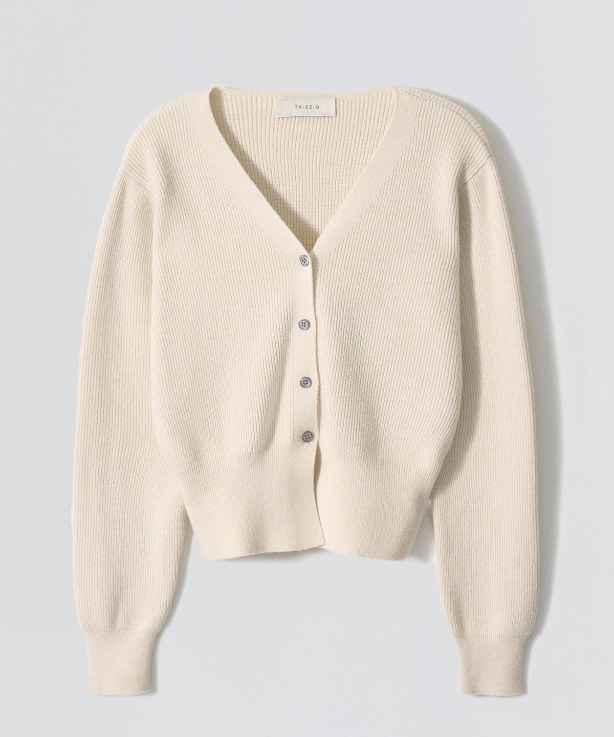 이지오 우먼(EZIO WOMEN) W Corsel Crop Cardigan_Ivory