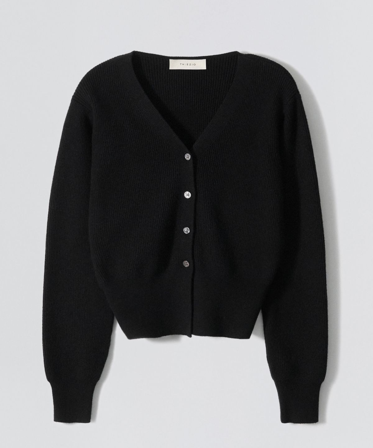 이지오 우먼(EZIO WOMEN) W Corsel Crop Cardigan_Black