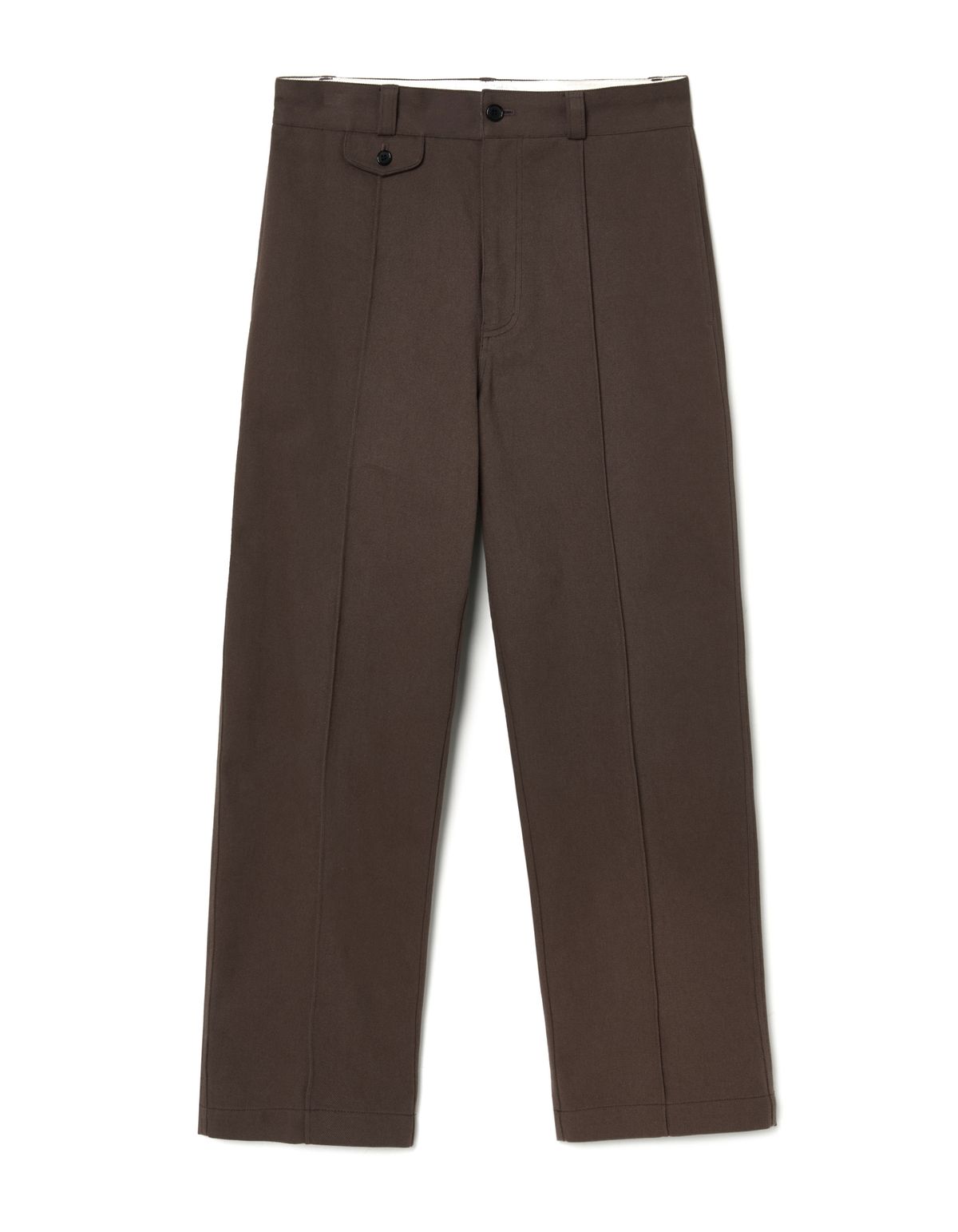 로어즈(LORES) Pintuck Chino Pants - Brown