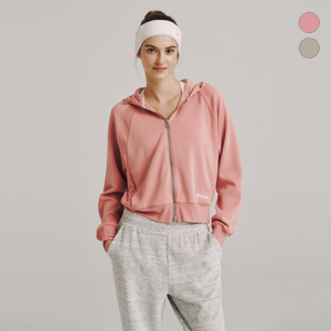 클라우디 크롭 후드 W (2color)