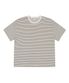 썸머 데일리 스트라이프 크롭 티셔츠 (크림)