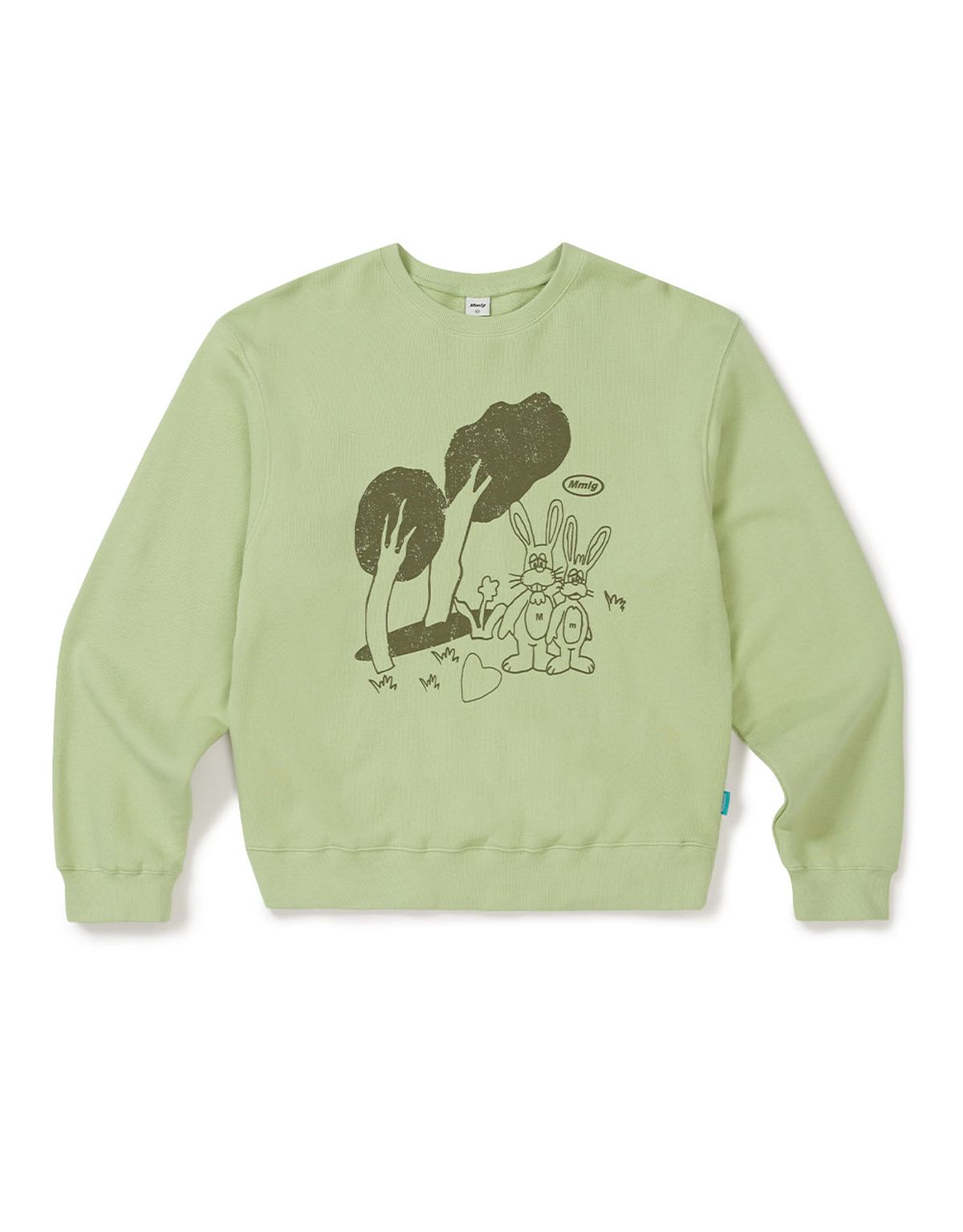 엠엠엘지(MMLG) [Mmlg] Mm RABBITS PICNIC SWEAT (BABY LEAF)