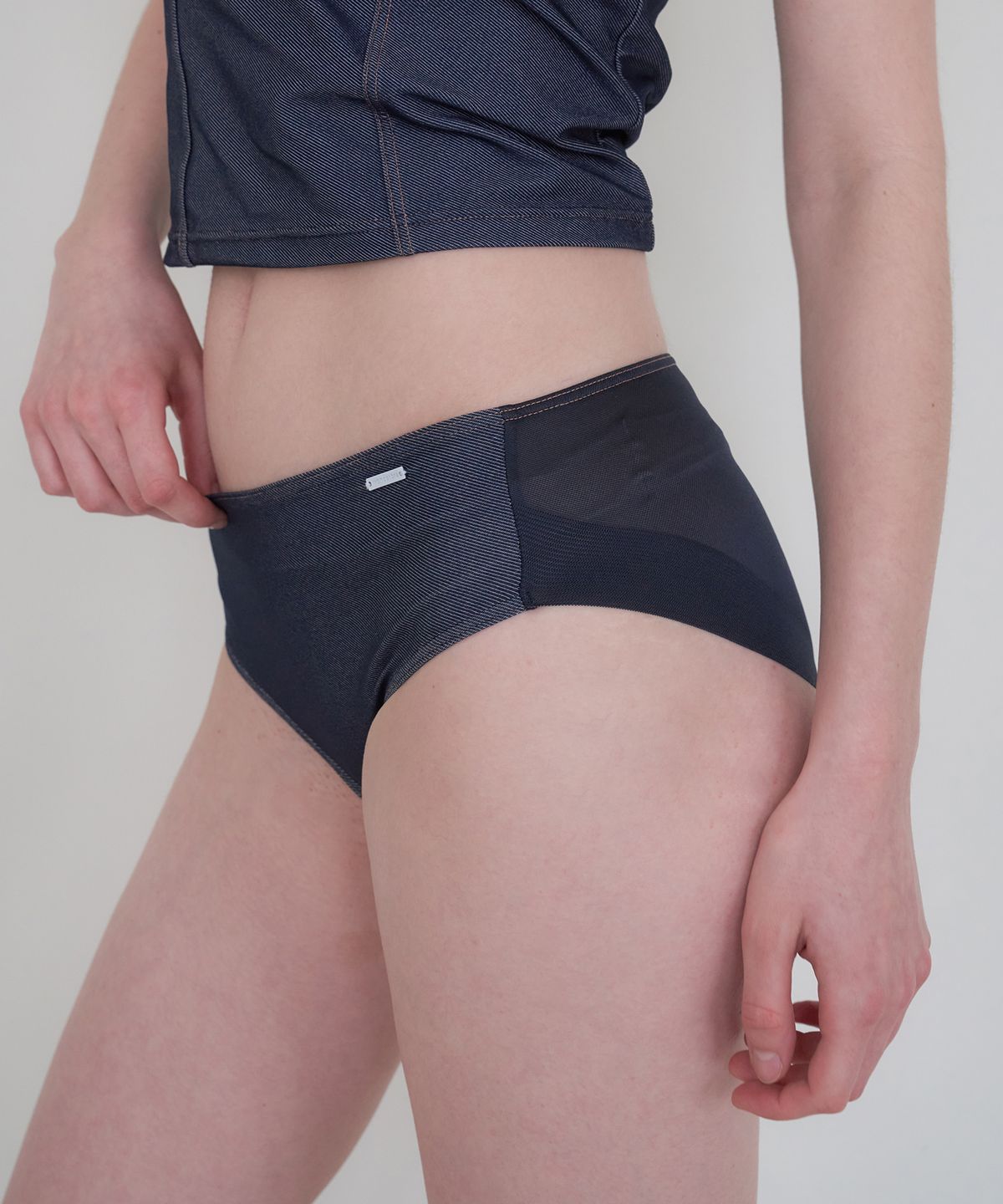 원더브라(WONDERBRA) 데님 브라탑 팬티 (2colors)