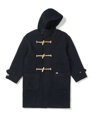 [Mmlg] HERITAGE PLAID DUFFLE COAT (NAVY)