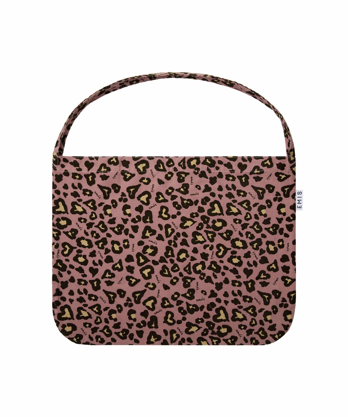 이미스(EMIS) CORDUROY EMIS LEOPARD ECO BAG-PINK
