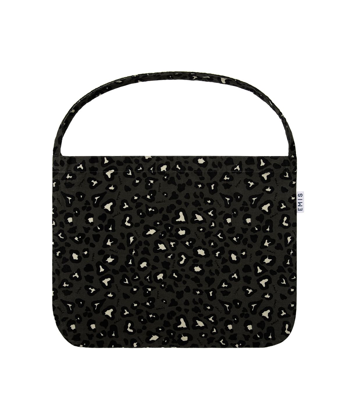 이미스(EMIS) CORDUROY EMIS LEOPARD ECO BAG-DARK GRAY
