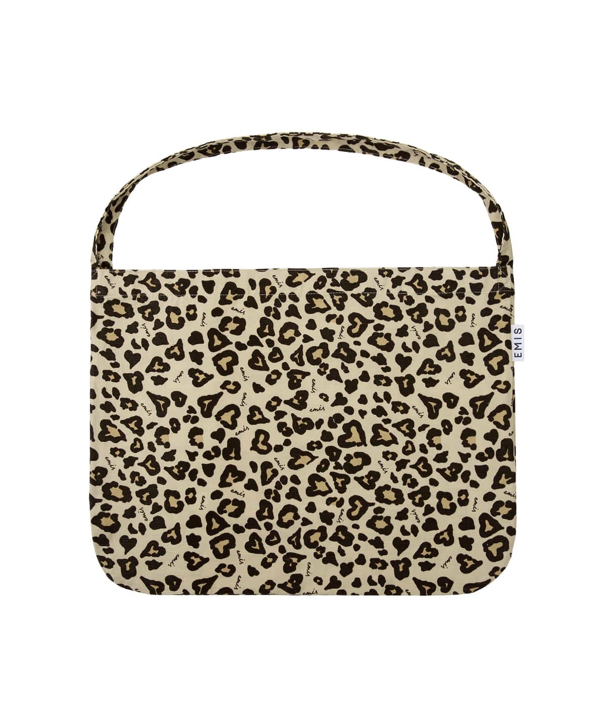 이미스(EMIS) CORDUROY EMIS LEOPARD ECO BAG-BEIGE