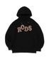 RODS 빅 로고 체크 후드티 (블랙)