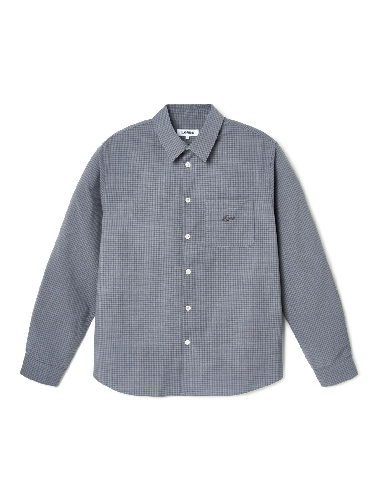 로어즈(LORES) Mini Plaid Shirts - Blue