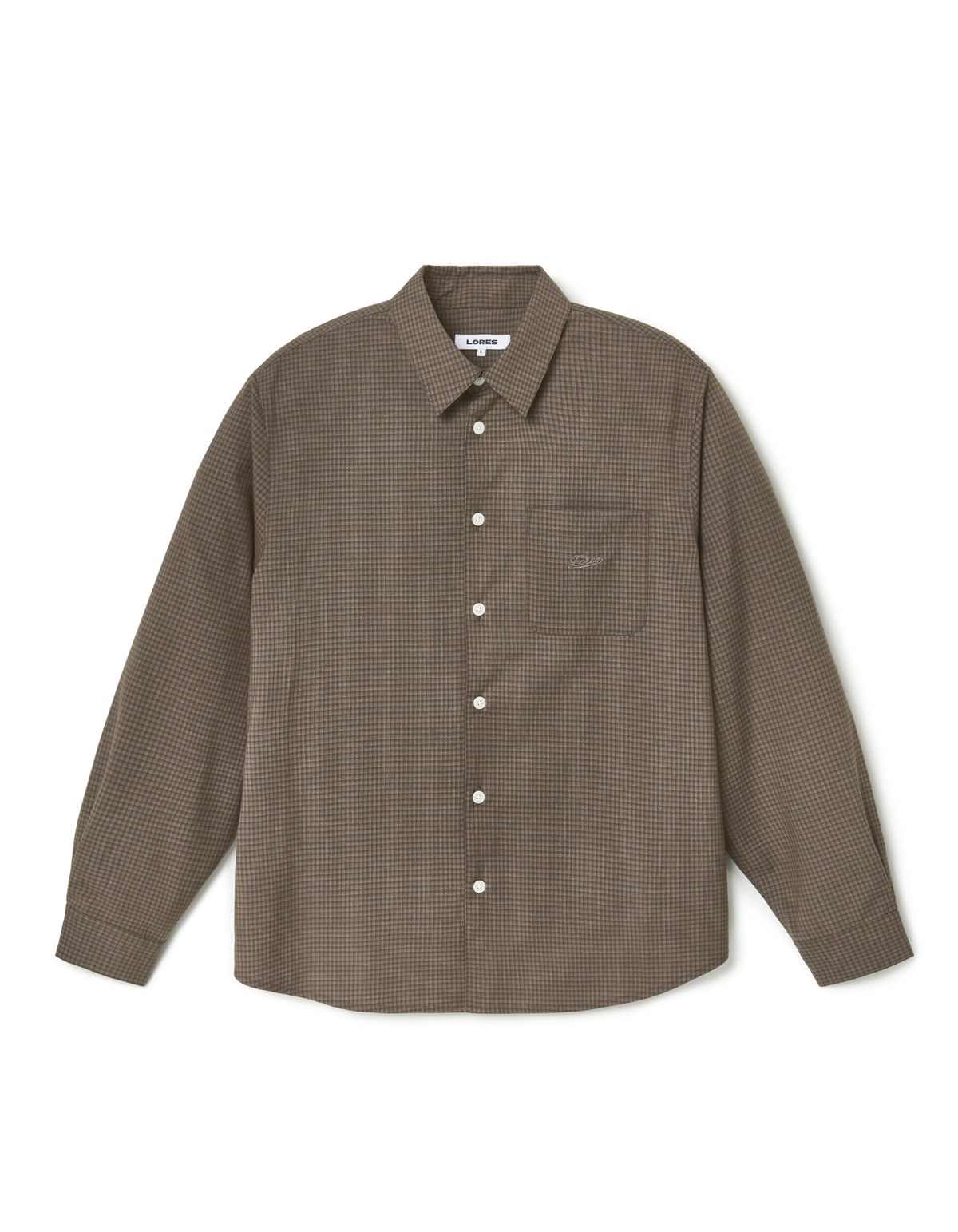 로어즈(LORES) Mini Plaid Shirts - Brown
