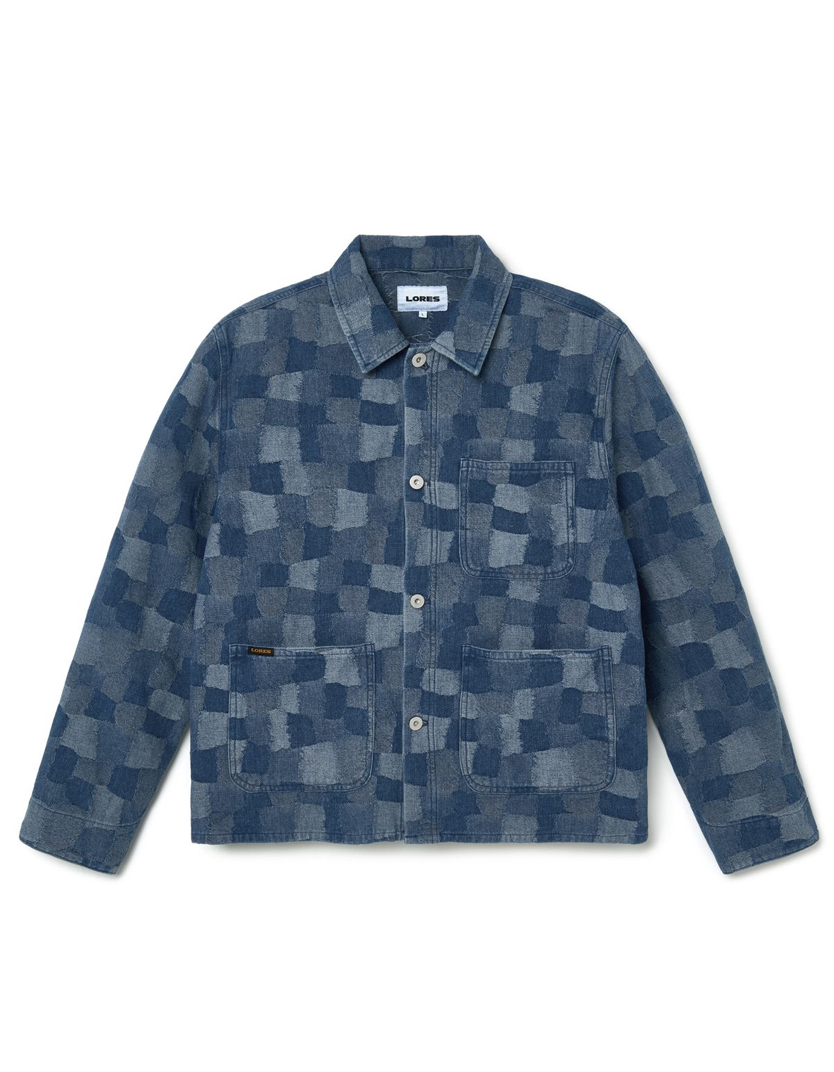 로어즈(LORES) Mosaic Denim Shop Jacket - Indigo