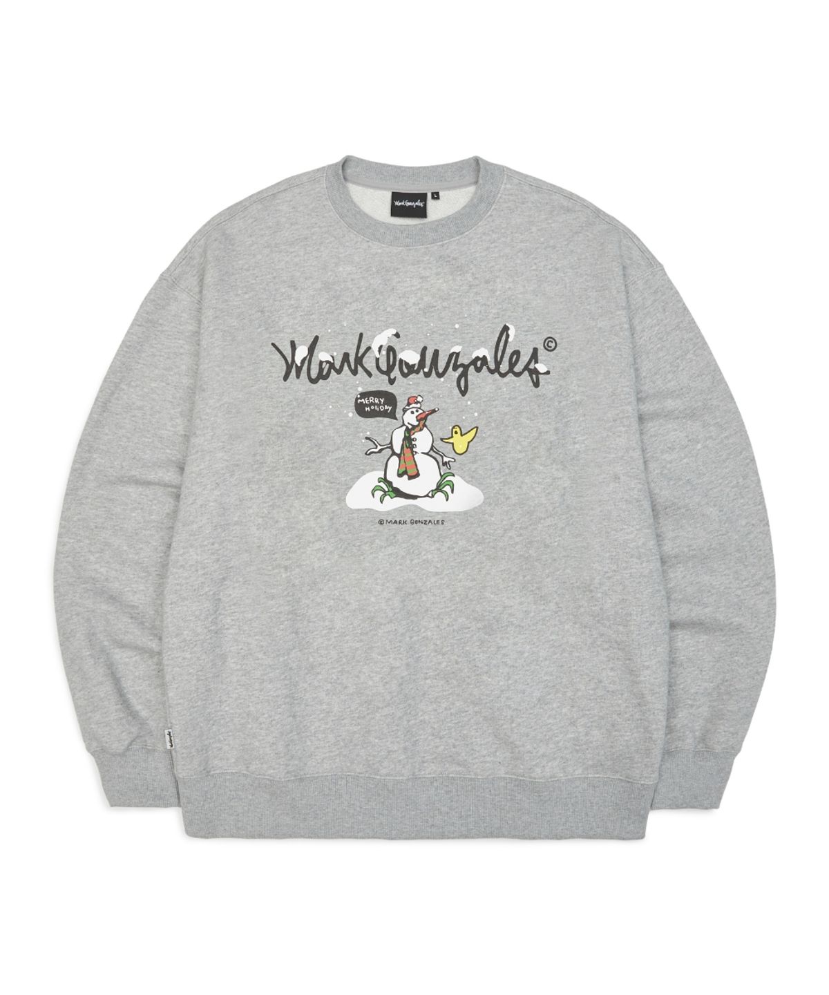 마크곤잘레스(MARK GONZALES) 홀리데이 그래픽 스웨트셔츠 - M/GREY