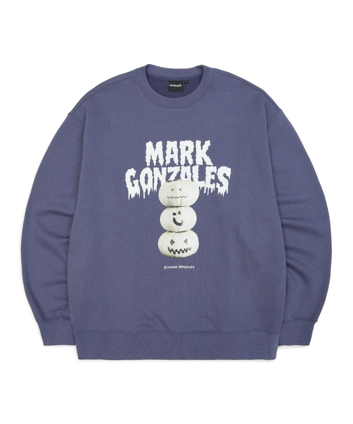 마크곤잘레스(MARK GONZALES) 할로윈 펌킨 그래픽 스웨트셔츠 - PURPLE
