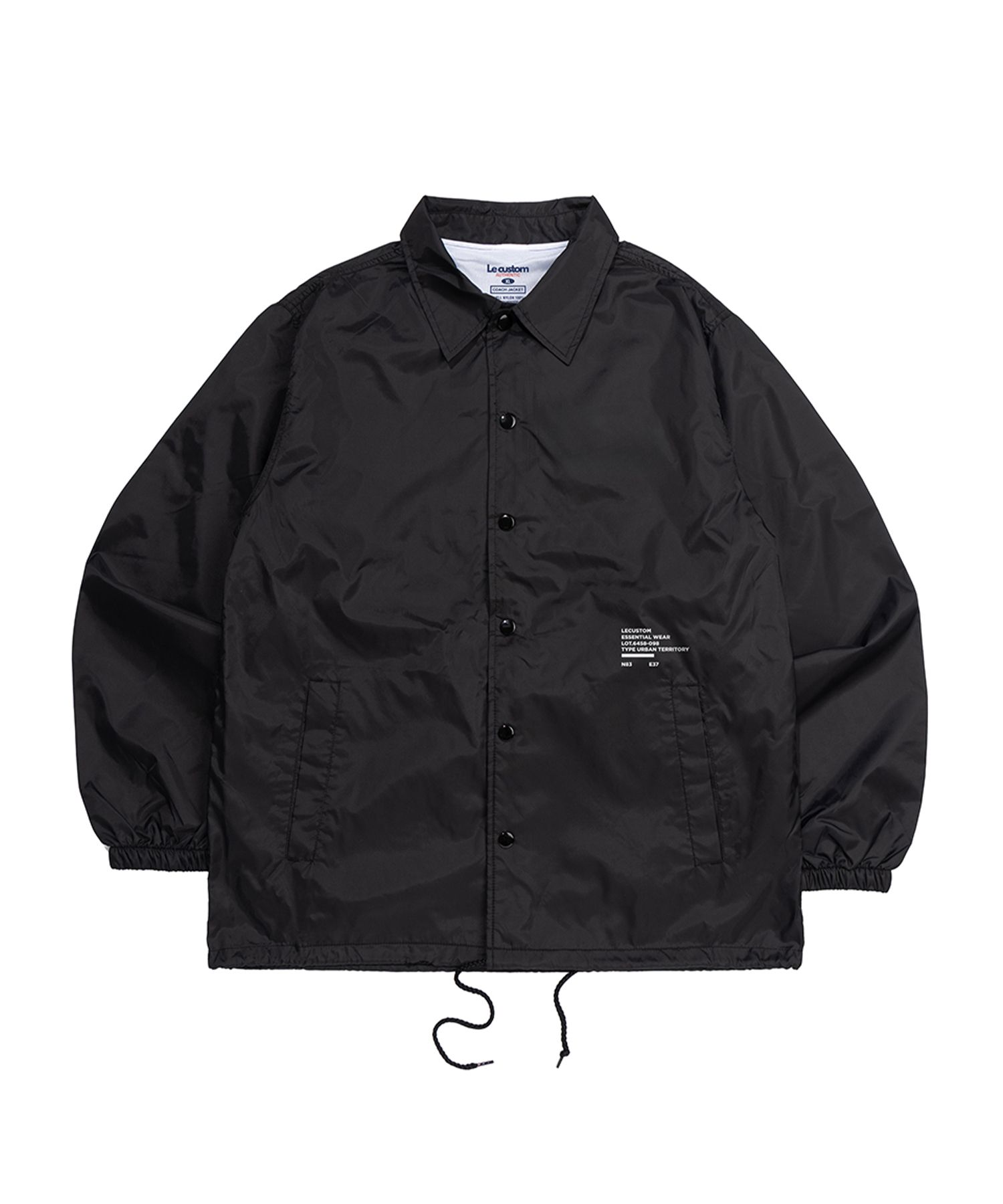 MUSINSA公式 | LE CUSTOM ステンシルコーチジャケット（ブラック）