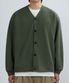 BREATHABLE V-NECK CARDIGAN (KHAKI)