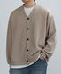 BREATHABLE V-NECK CARDIGAN (BEIGE)