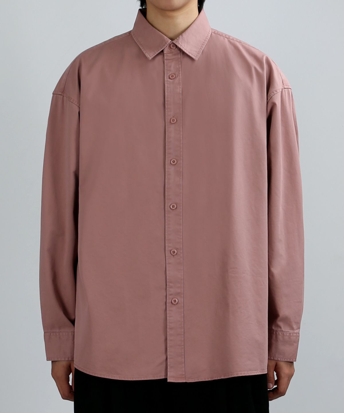 베리베인(VERYVAIN) SOLID COTTON OVER SHIRT (PINK)