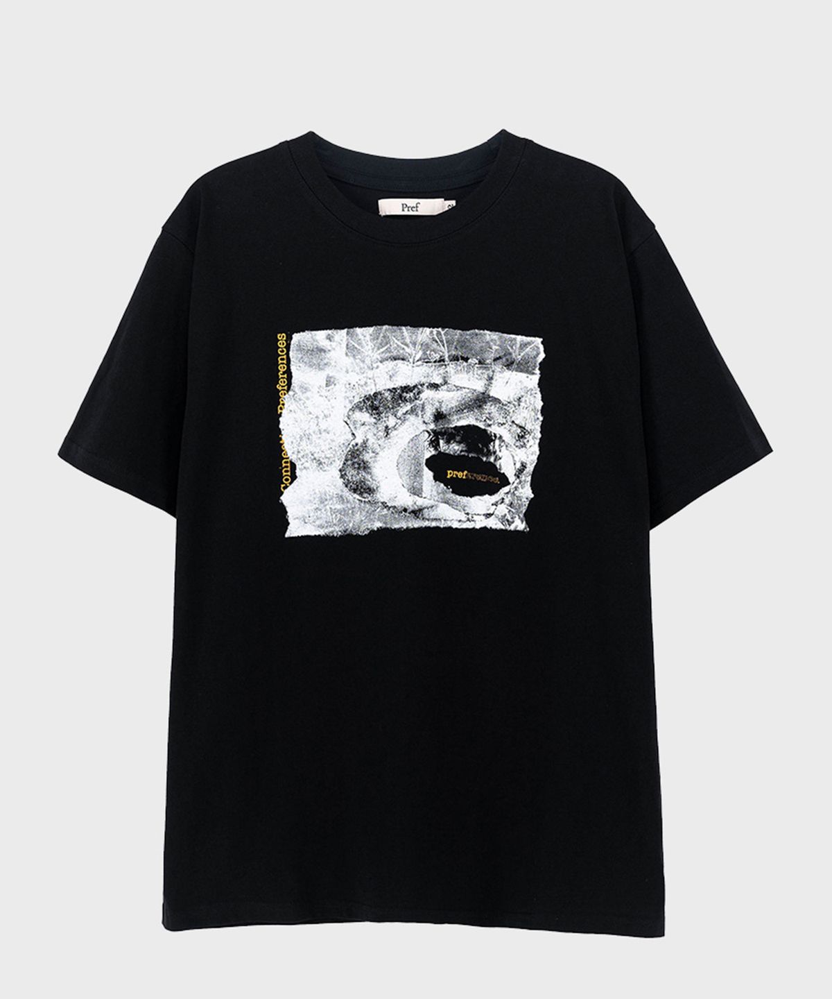 프레프(PREF) BLACK PREFERENCE T-SHIRT