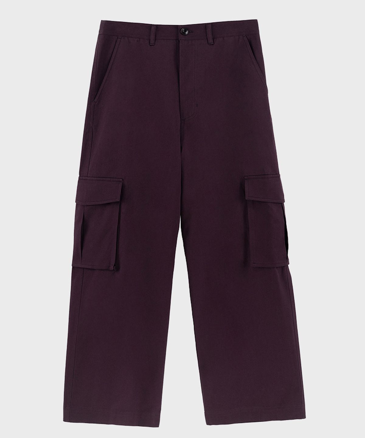 프레프(PREF) PURPLE COTTON TWILL CARGO PANTS
