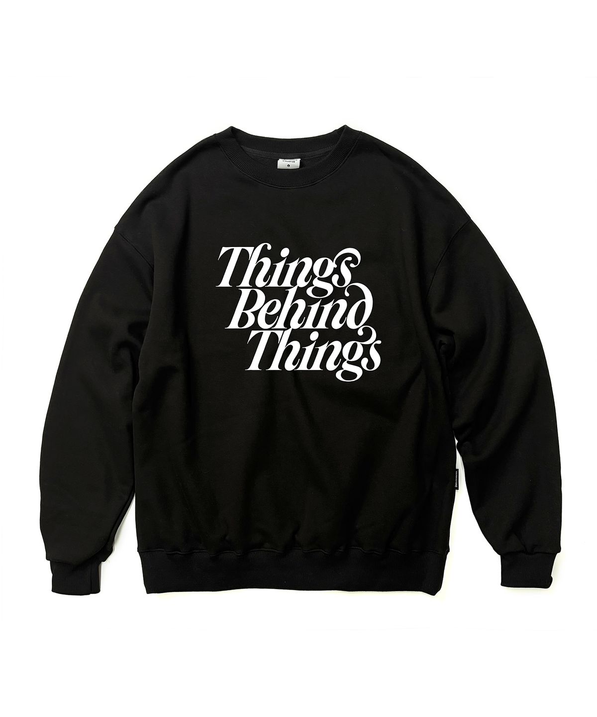 앱놀머씽(ABNORMALTHING) THINGS 루즈핏 맨투맨 블랙