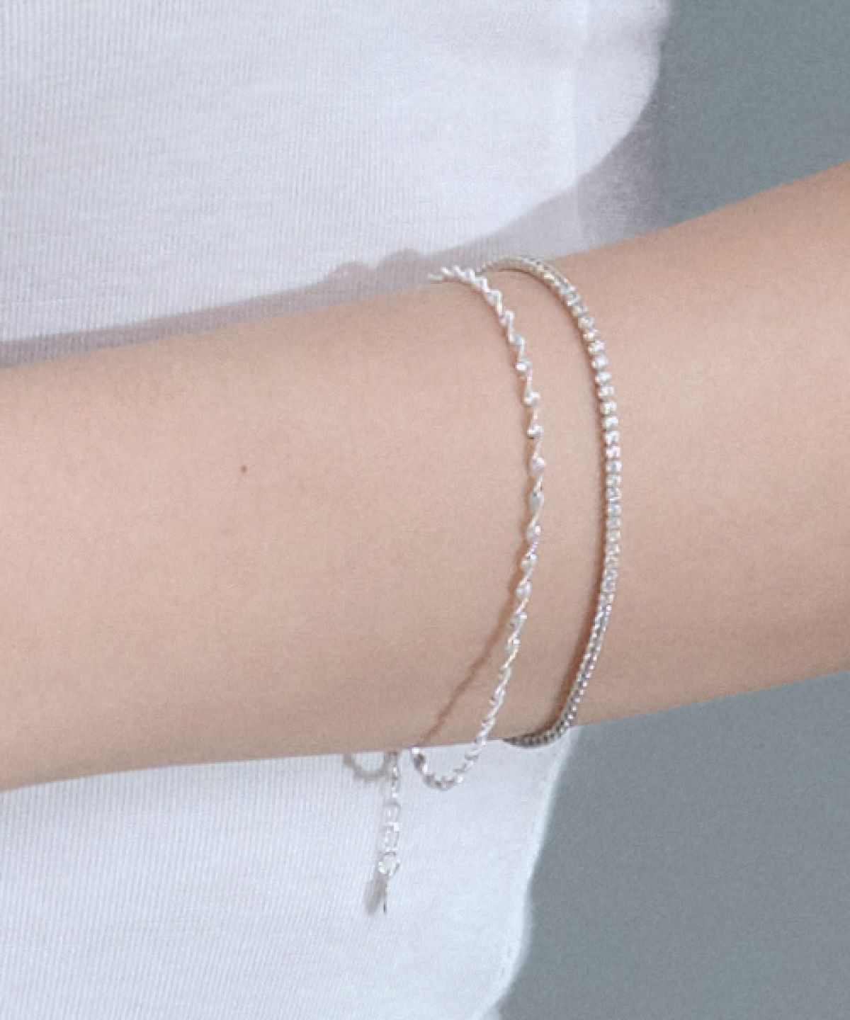 바라두(BARADU) 925 Layered tennis bracelet