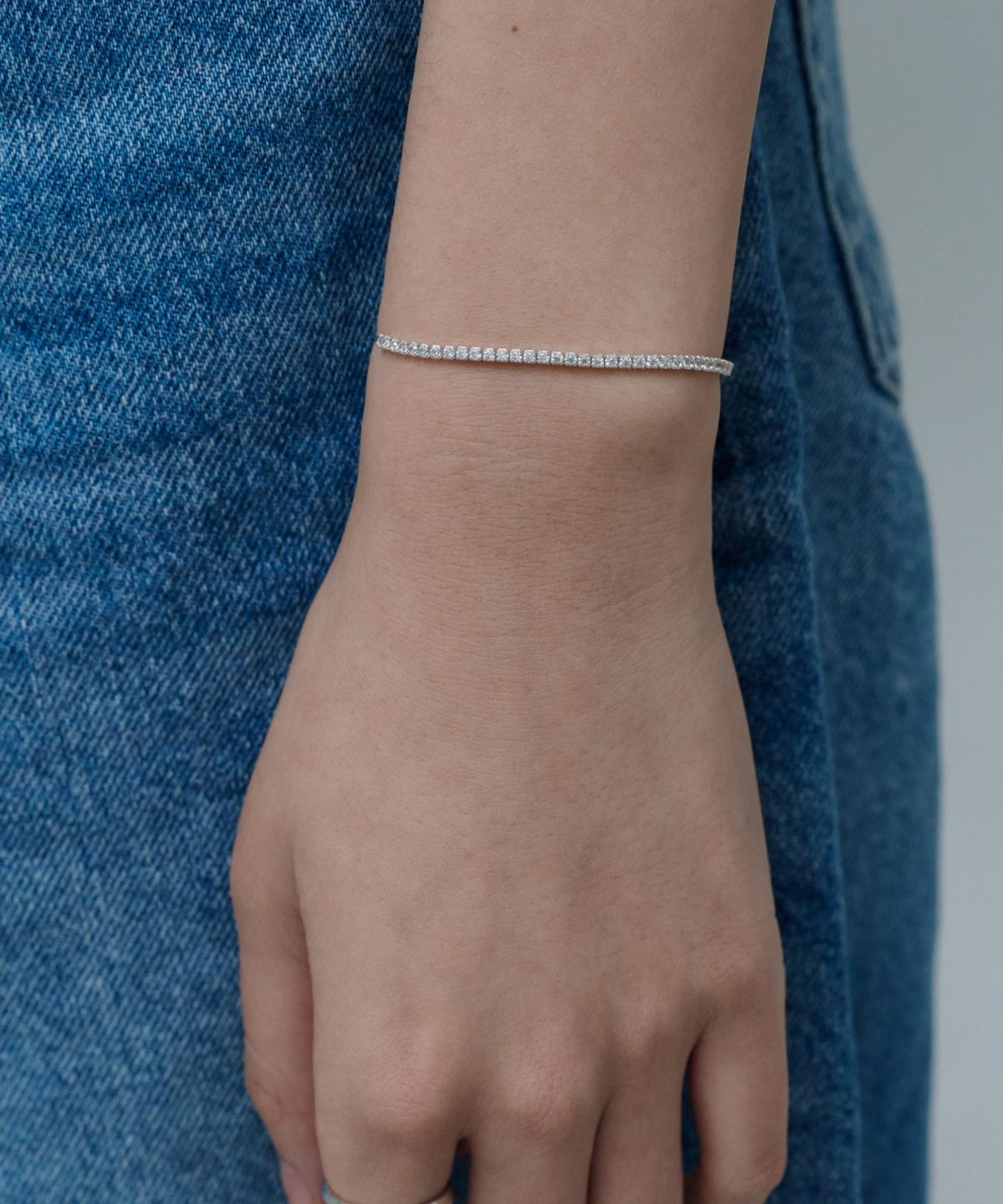 바라두(BARADU) 925 Tennis drop rope bracelet