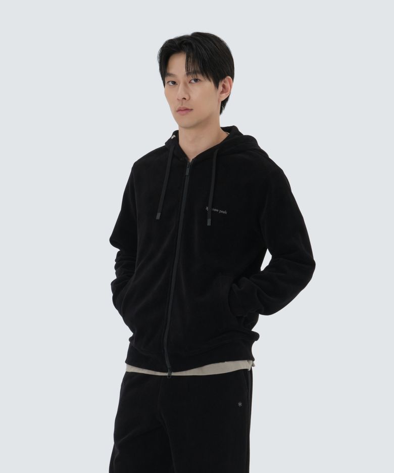코듀로이 후드 집업 (S25WMFFJ72) Black