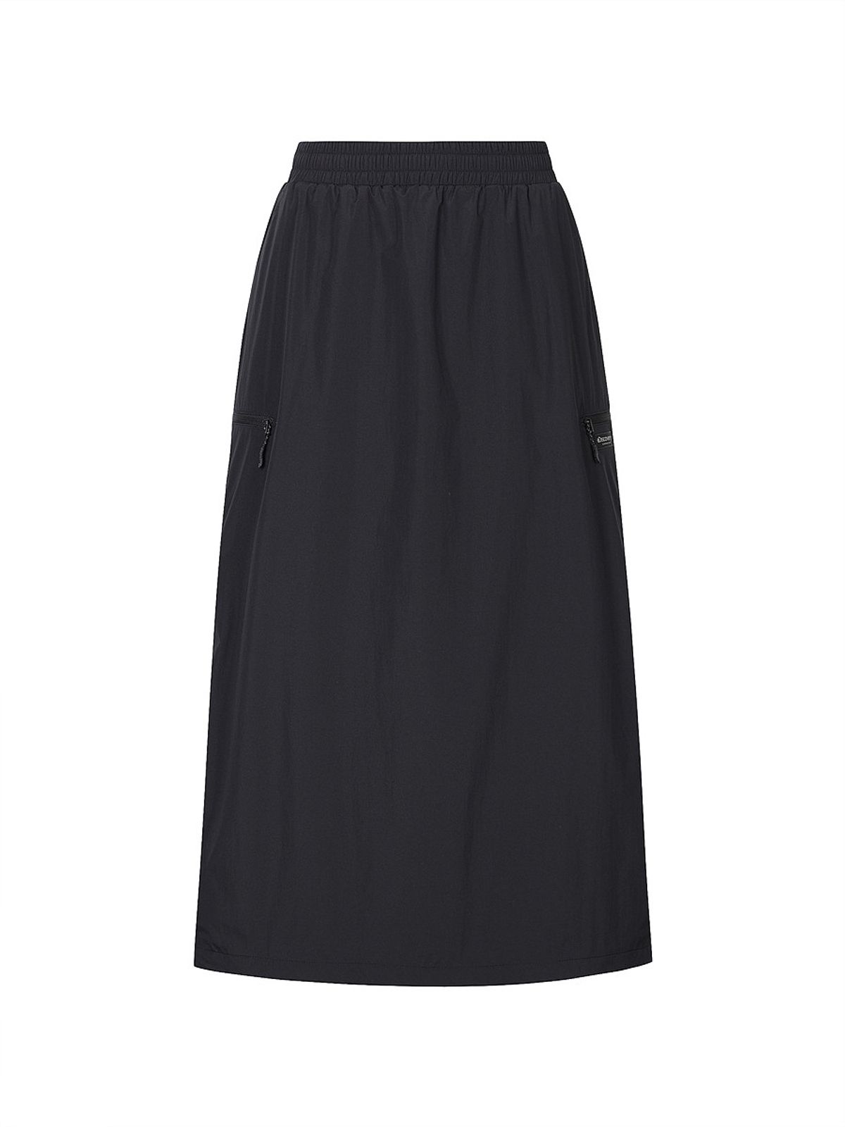 디스커버리 익스페디션(DISCOVERY EXPEDITION) 여성 메쉬기모 트레이닝 스커트 (BLACK)