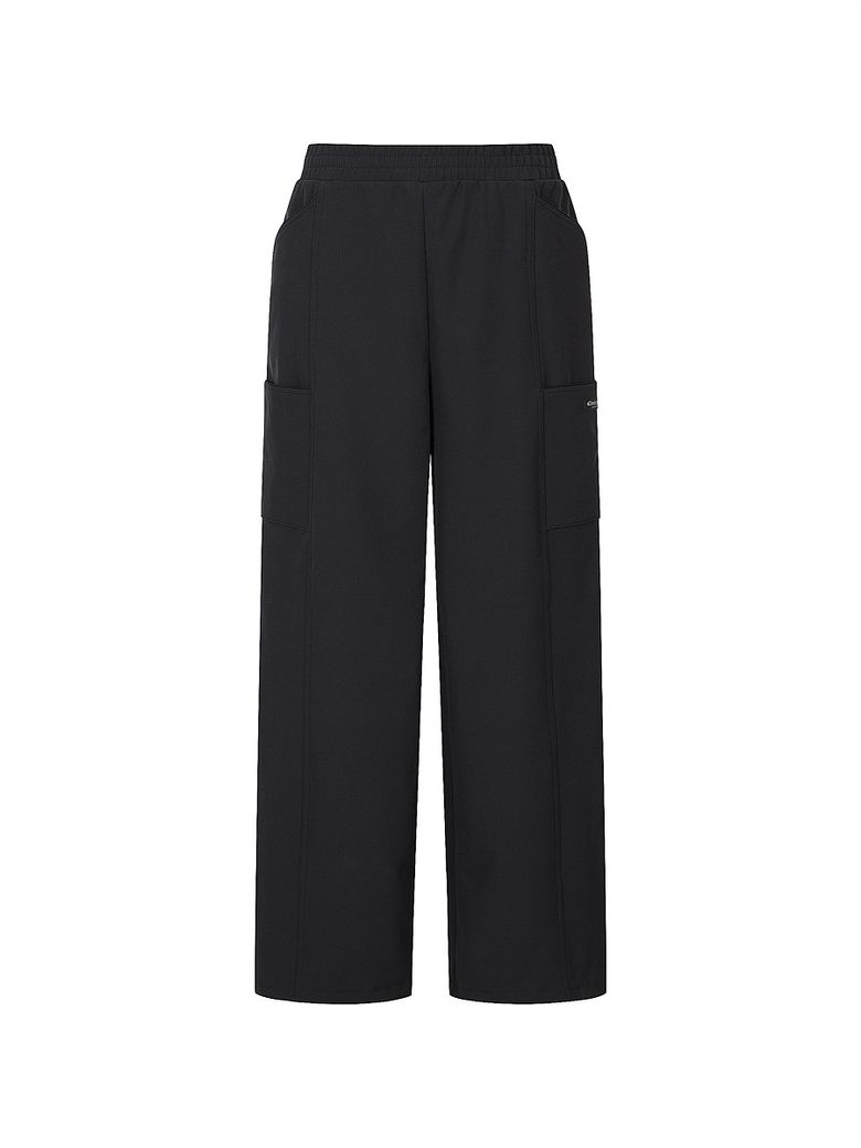 여성 3LAYER 본딩 트레이닝 스트링 팬츠 (BLACK)