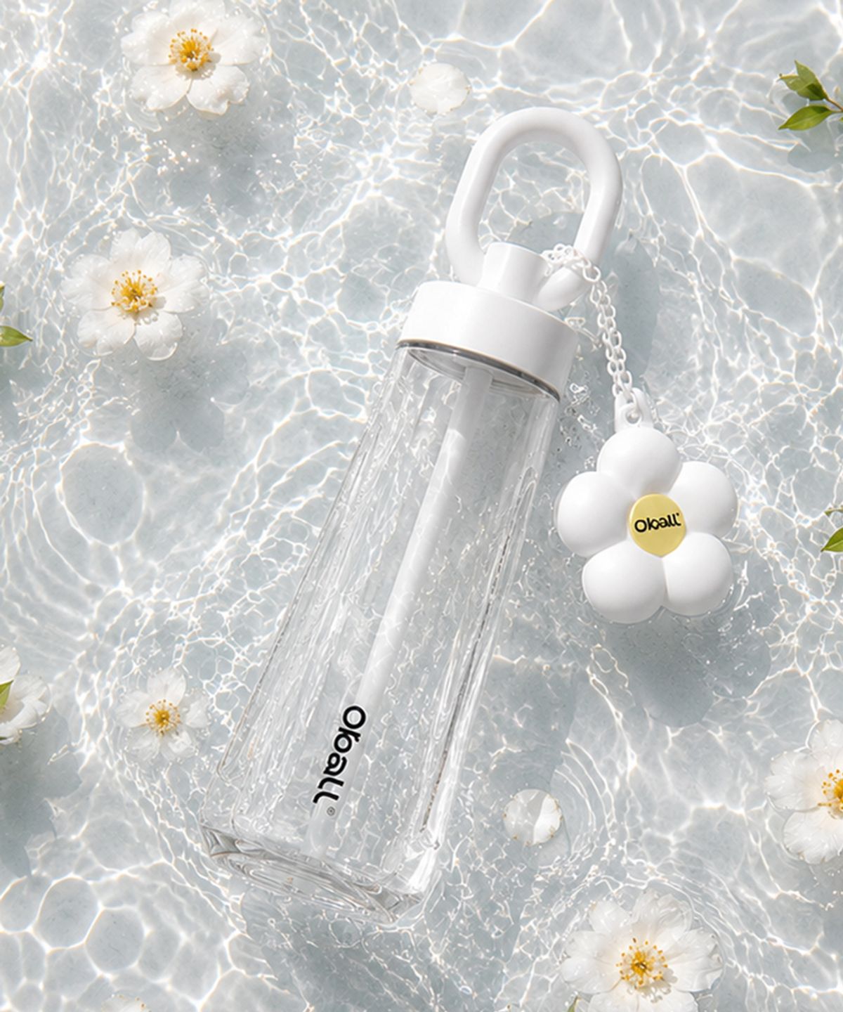 키움하우스(KIUMHOUSE) 블러썸 트라이탄 오볼 텀블러 600ml-화이트