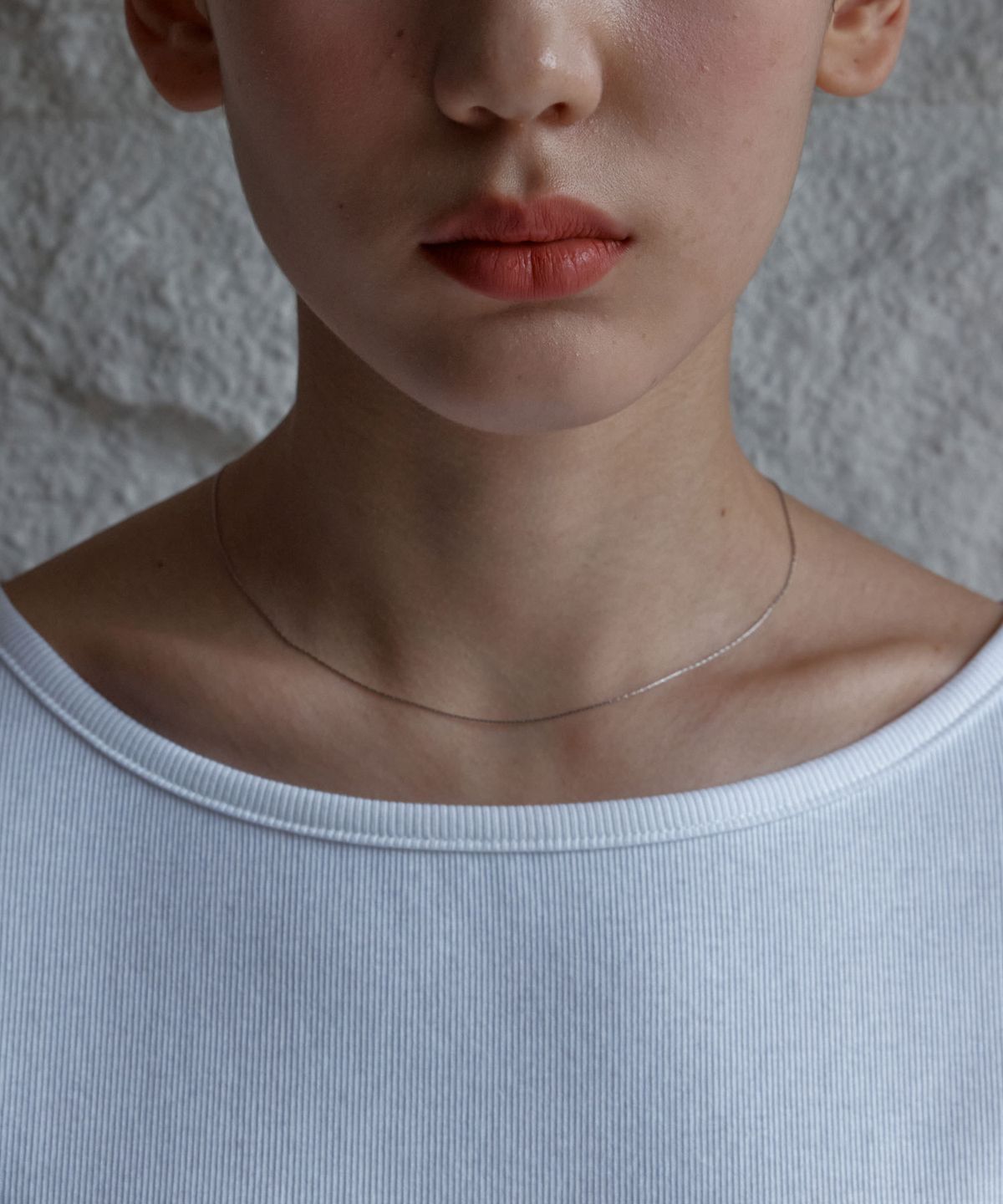 38컴온커먼(38COMEONCOMMON) Slim Glow Surgical Necklace (Silver)