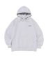 에센셜 로고 오버핏 후드티셔츠 (라이트그레이)
