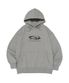 서클 로고 오버핏 후드티셔츠 (그레이)