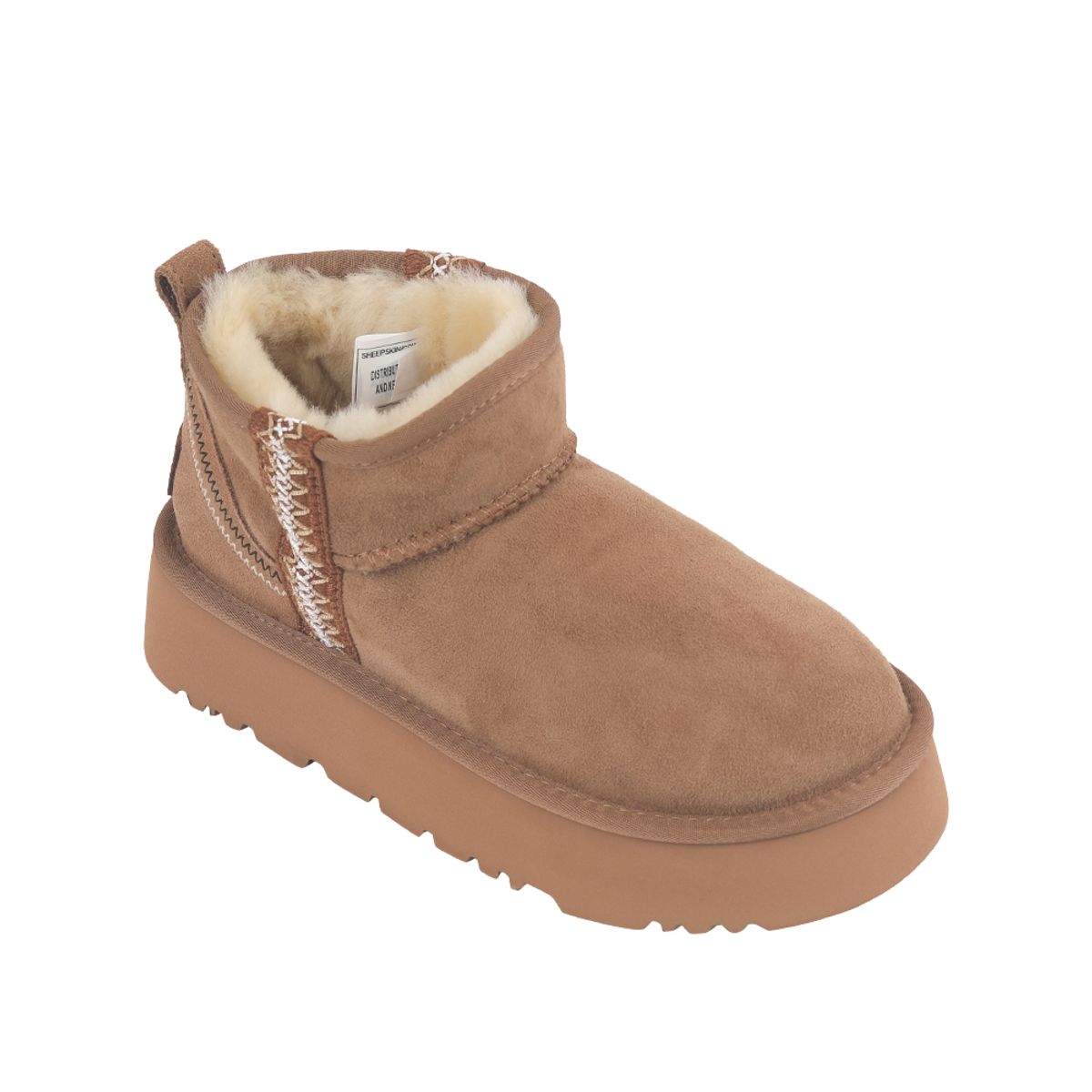 오즈어그웨어(OZ UGG WEAR) 어덜트 시드니 플랫폼 울트라 미니부츠 브라운