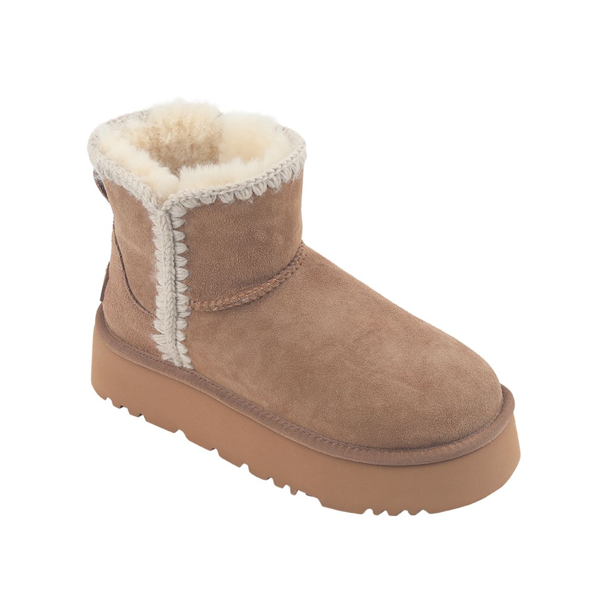 오즈어그웨어(OZ UGG WEAR) 어덜트 에스키모 플랫폼 숏부츠 브라운
