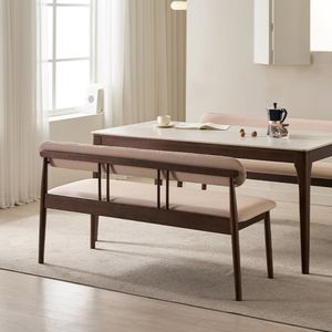 시에나 3인용 원목 등받이 벤치