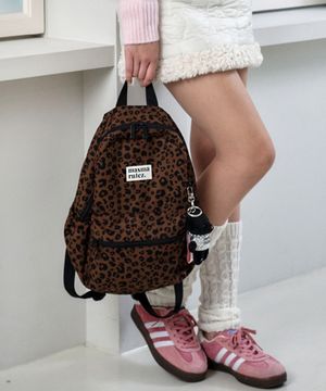 mini ver. daily backpack_Grand leopard Deep brown