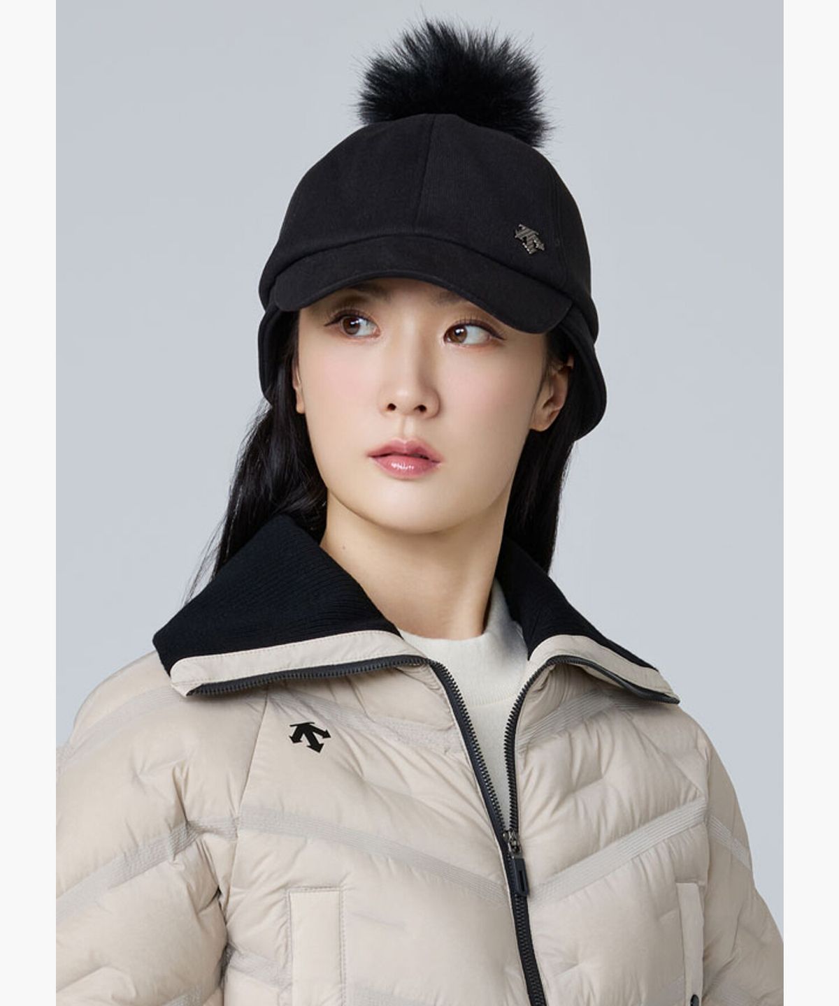 데상트 골프(DESCENTE GOLF) 여성 폴더블 이어워머 방한캡  DQ42WFCPO6