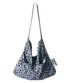 Rabbit eco bag_Grand leopard Mauve Blue