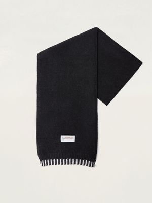 피아노 니트 머플러 (블랙)