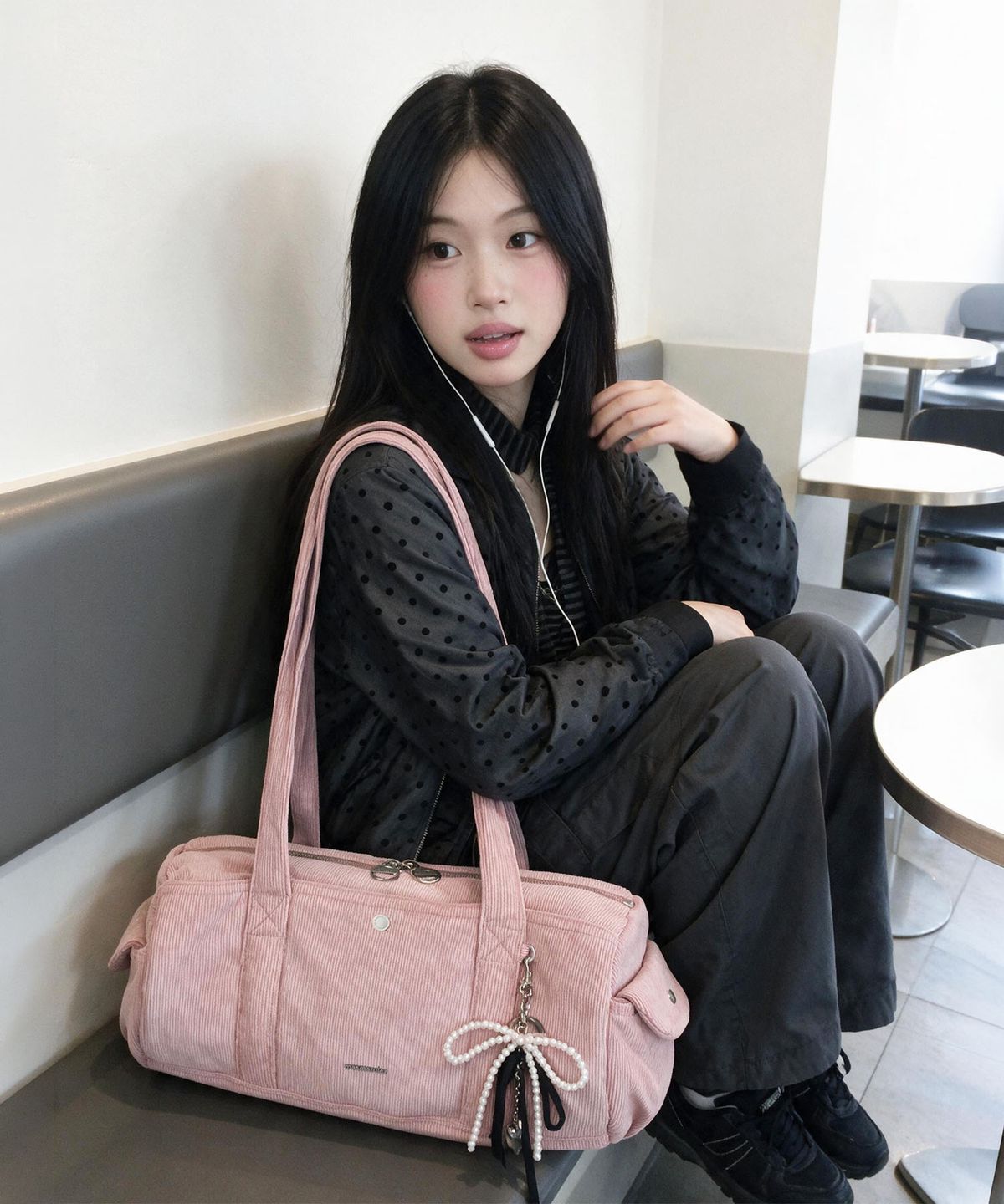 마스마룰즈(MASMARULEZ) [파우치세트]Tubby roll bag_Corduroy Indy pink