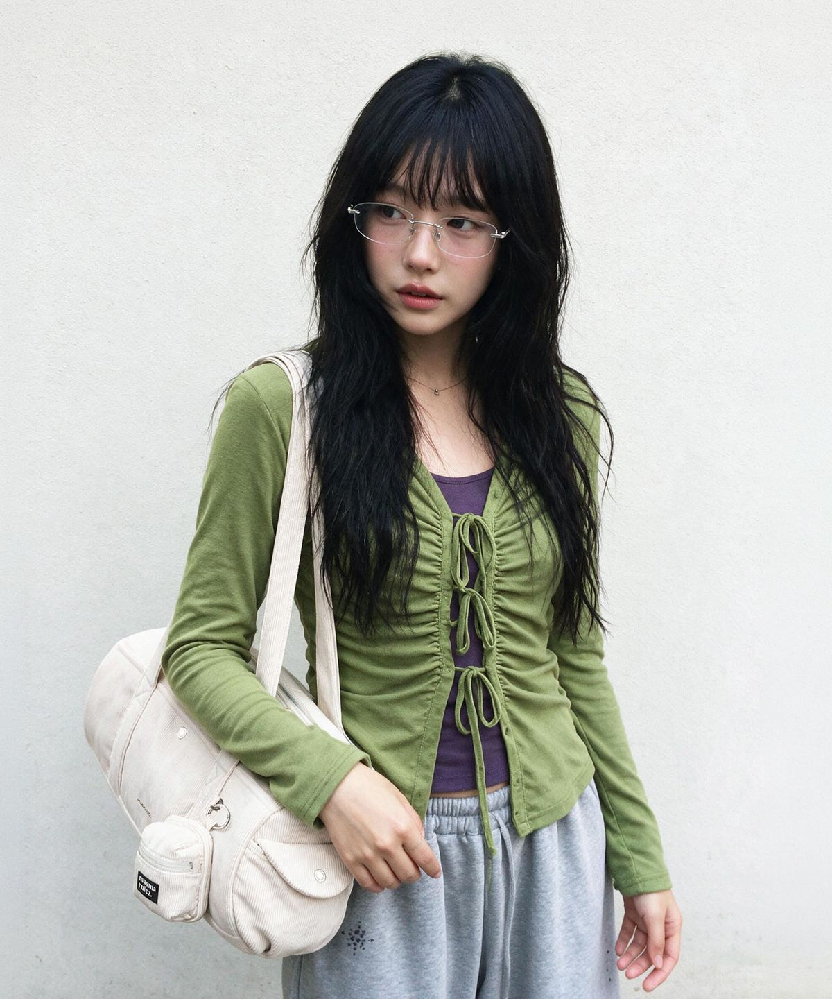 마스마룰즈(MASMARULEZ) [파우치세트]Tubby roll bag_Corduroy Ivory
