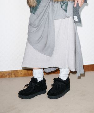 시에로 퍼 부츠 블랙