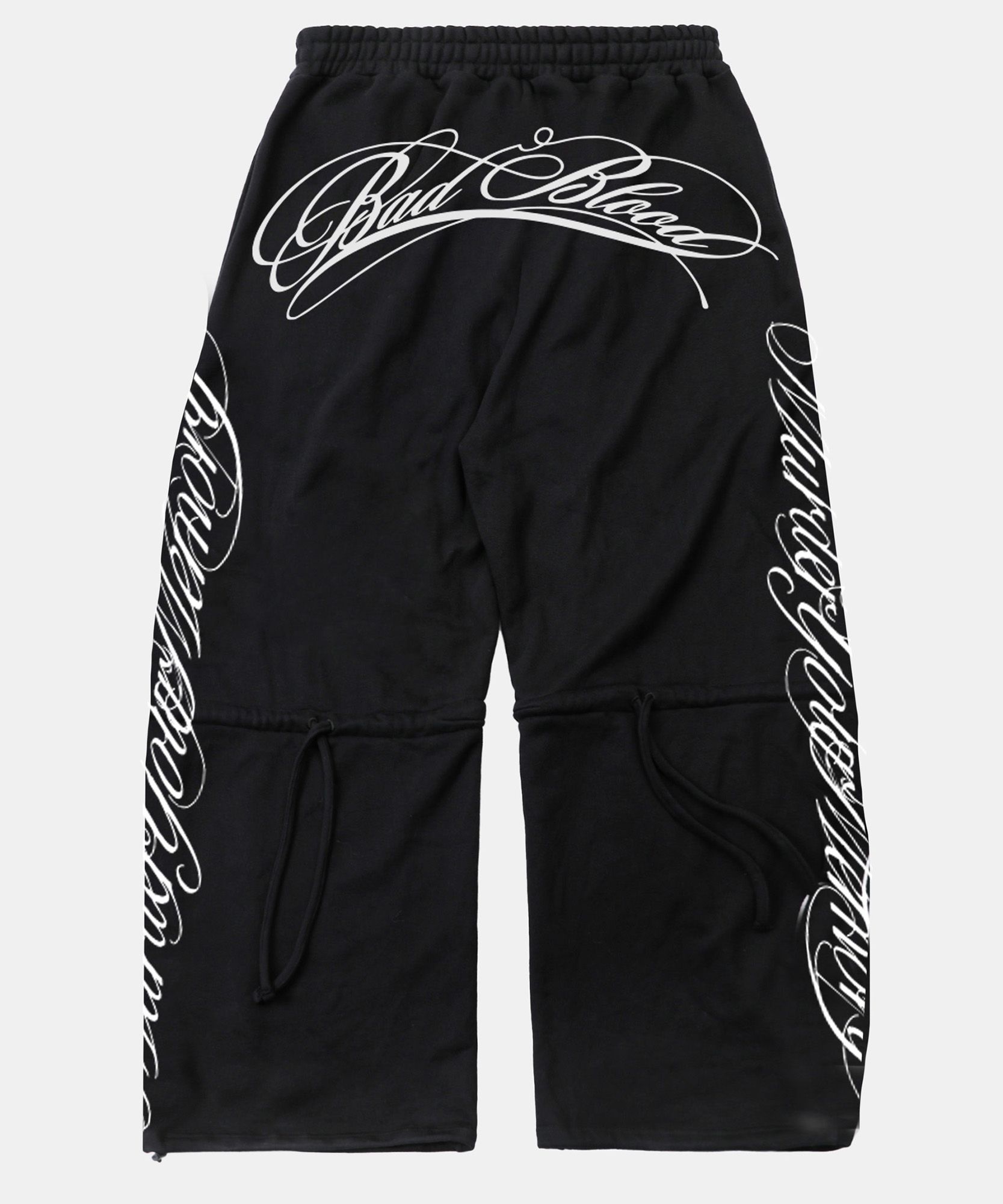 MUSINSA | BADBLOOD Dark Classic MYM 2 Way Curved Jogger Trousers