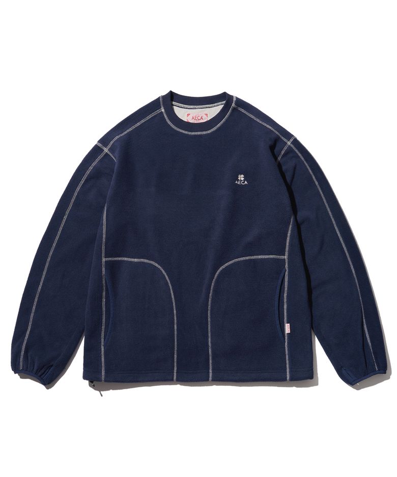 AECA EVERLIGHT FLEECE STRING SWEAT-NAVY
