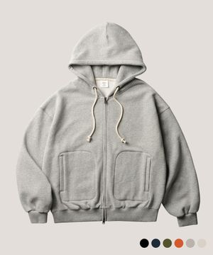 해치 록 크롭 후드집업 그레이 SJHD4730