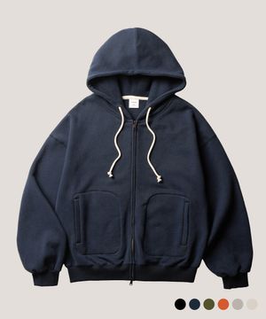 해치 록 크롭 후드집업 네이비 SJHD4730