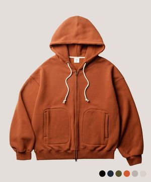 해치 록 크롭 후드집업 선셋오렌지 SJHD4730