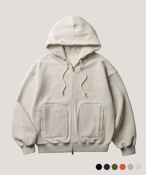 해치 록 크롭 후드집업 오트밀 SJHD4730